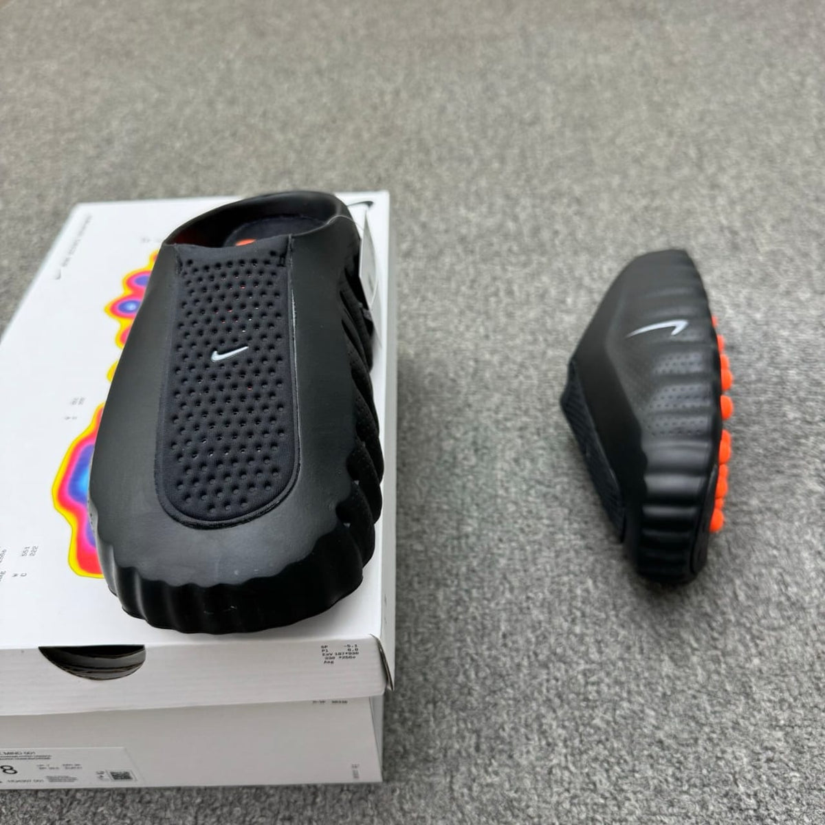 Nike Mind 001 slides in the "Black Chrome"